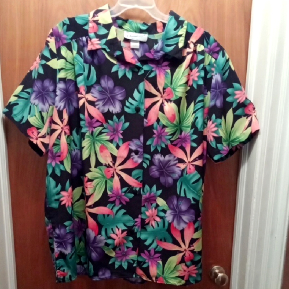 Bright Floral Tropical / Hawaiian Shirt 3X